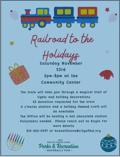 railroad to the holidays